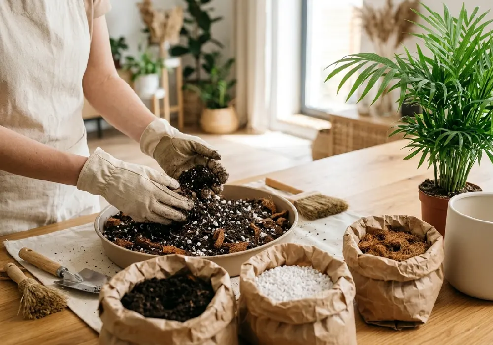 Areka Palmiyesi Saksı Değişiminde Hangi Toprak Kullanılır?